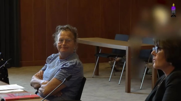 Berber Pieksma tijdens rechtzaak